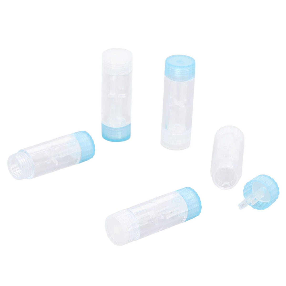 12PCS Contact Lens Case Transparent Portable ABS Contact Lens Box for Teen Travel Outdoor Daily Use