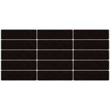 15 Pcs Stair Treads Non Slip Soft Dirt Resistant European Style Pattern Stair Tread Mat CarpetBrown European Embossing