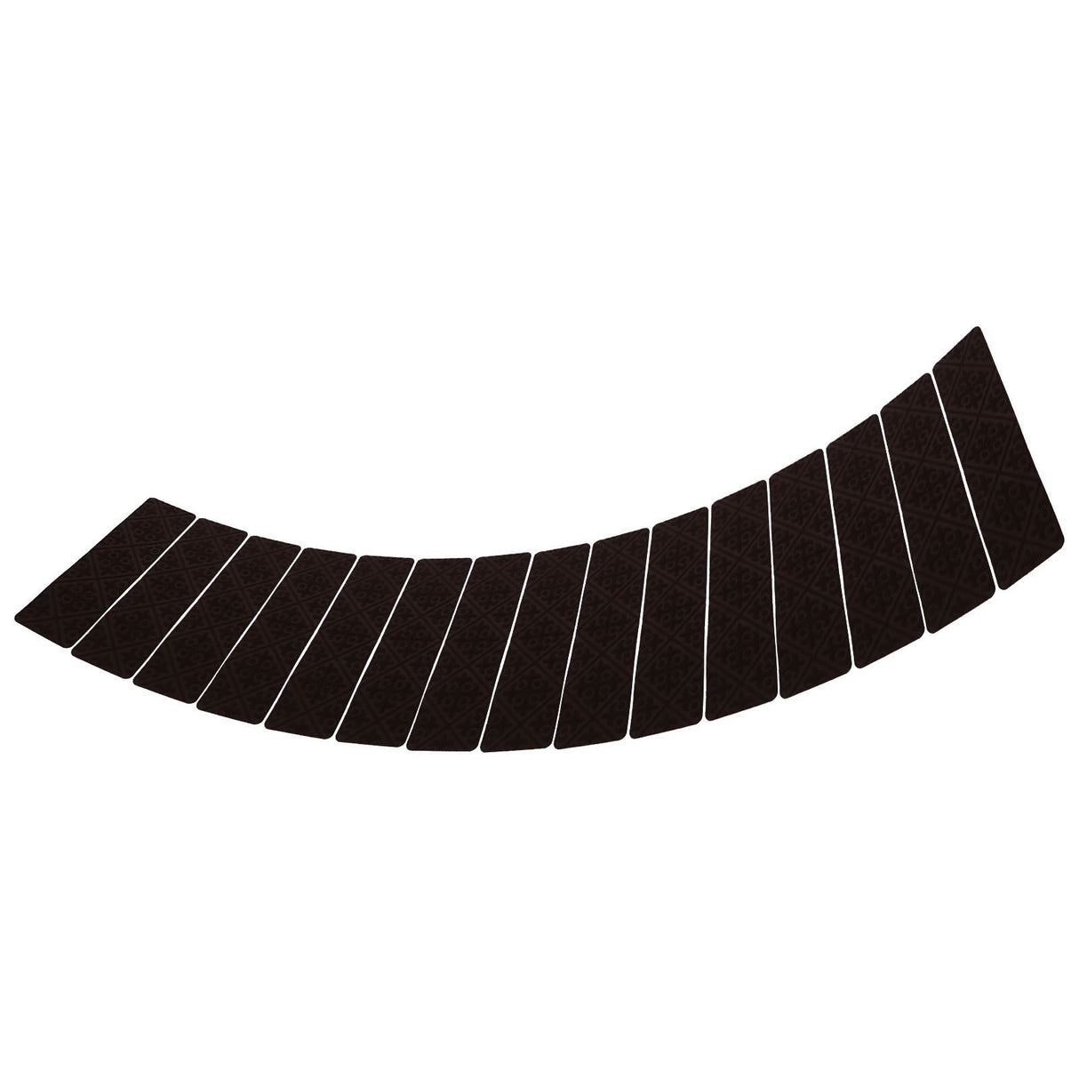 15 Pcs Stair Treads Non Slip Soft Dirt Resistant European Style Pattern Stair Tread Mat CarpetBrown European Embossing
