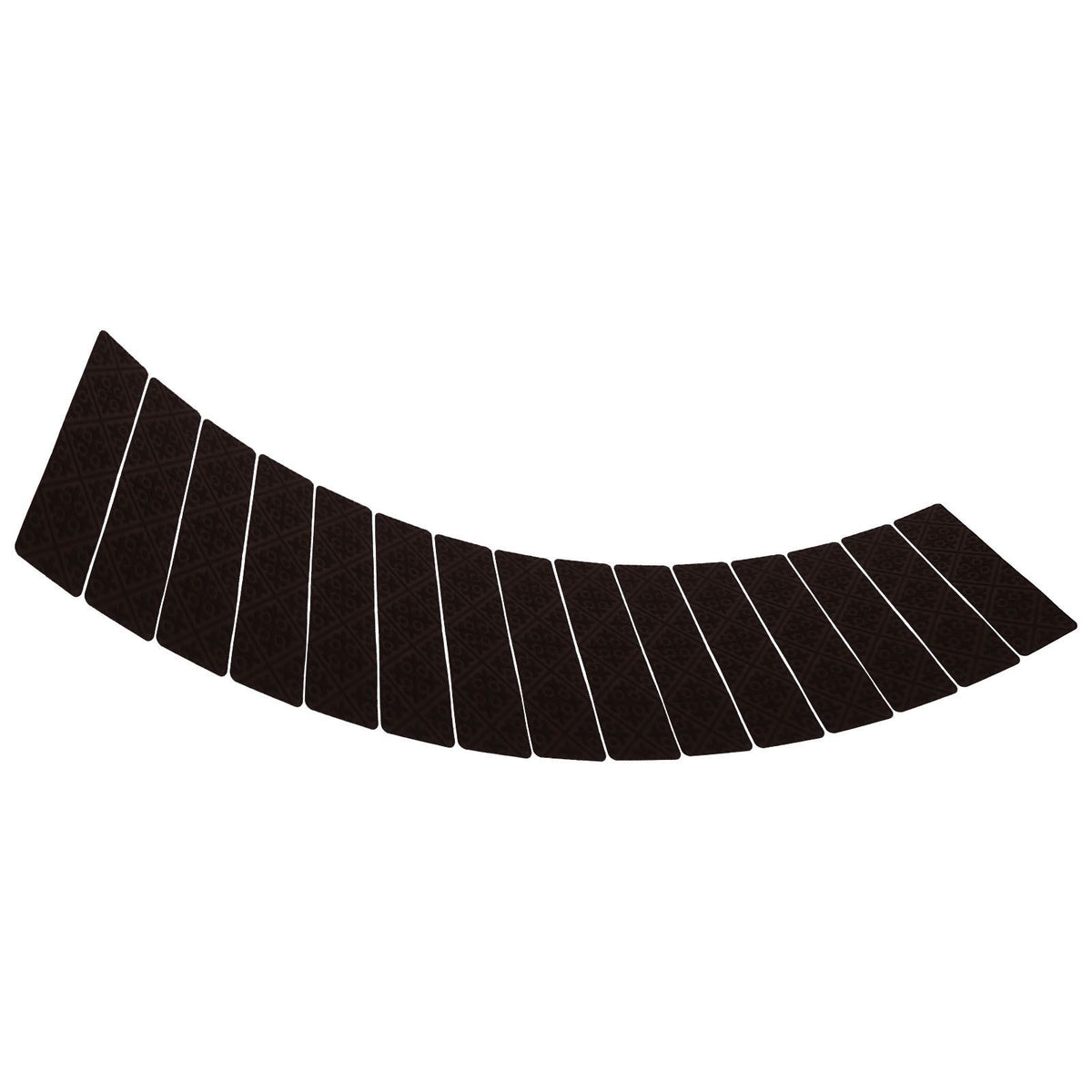 15 Pcs Stair Treads Non Slip Soft Dirt Resistant European Style Pattern Stair Tread Mat CarpetBrown European Embossing