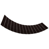 15 Pcs Stair Treads Non Slip Soft Dirt Resistant European Style Pattern Stair Tread Mat CarpetBrown European Embossing - Top-Down View