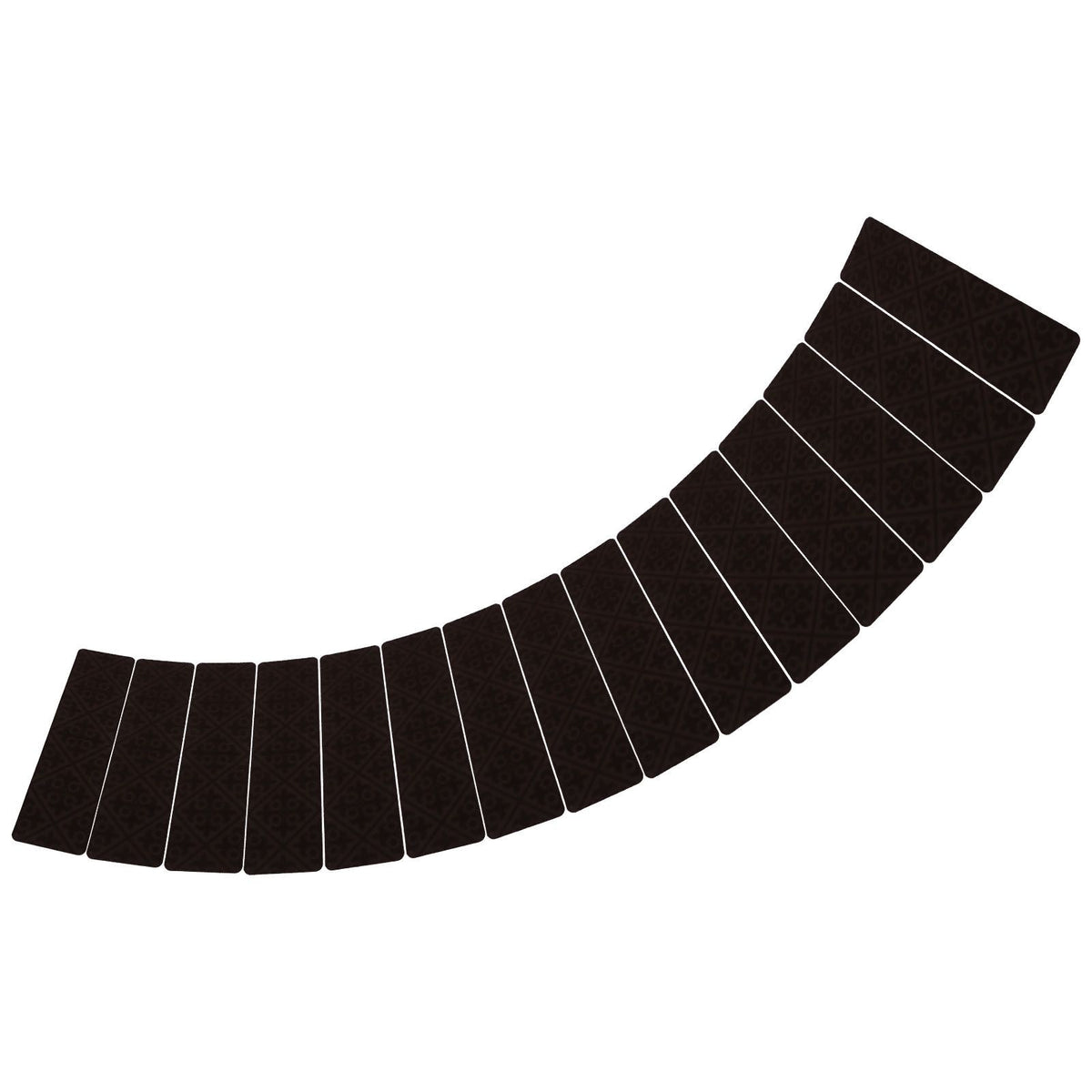15 Pcs Stair Treads Non Slip Soft Dirt Resistant European Style Pattern Stair Tread Mat CarpetBrown European Embossing