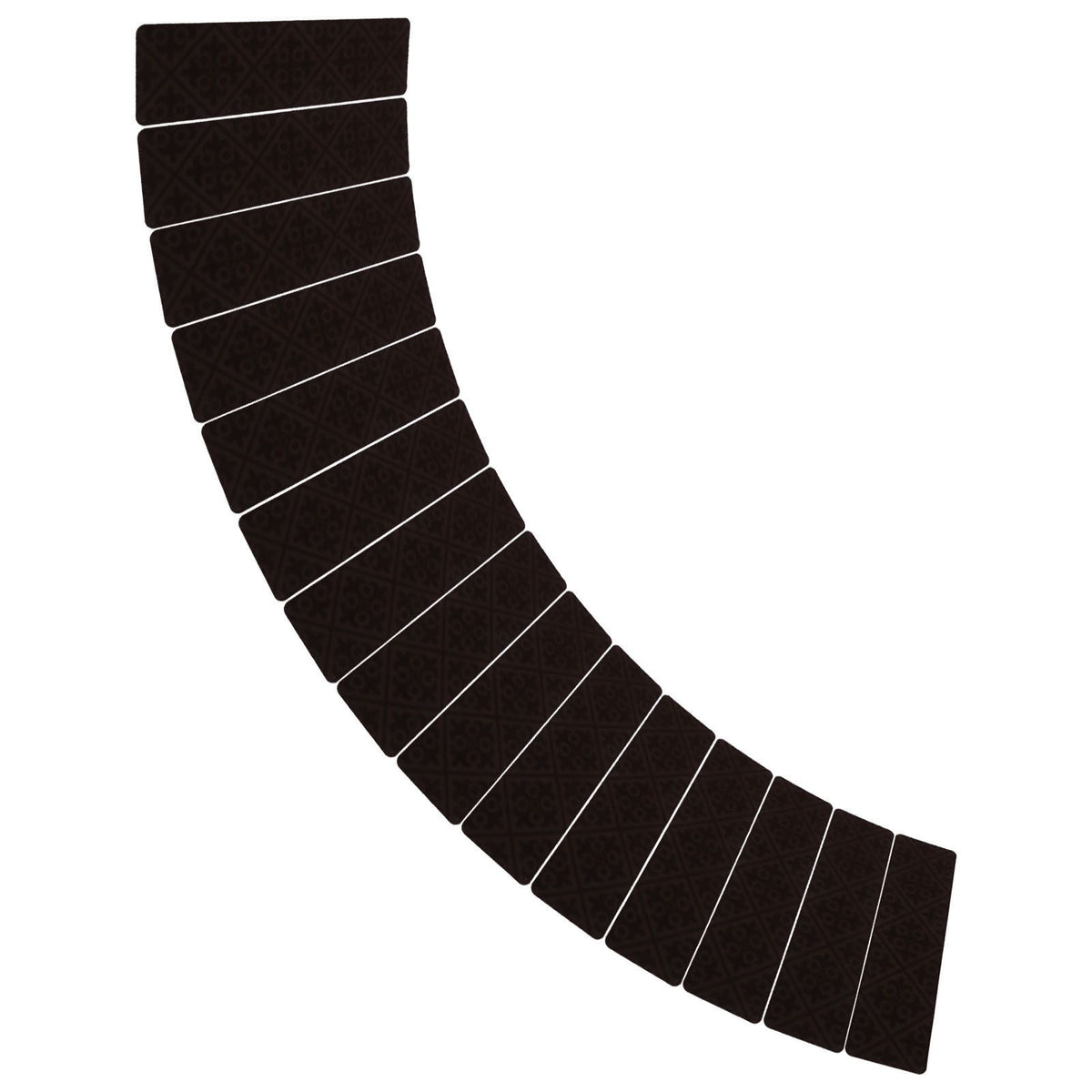 15 Pcs Stair Treads Non Slip Soft Dirt Resistant European Style Pattern Stair Tread Mat CarpetBrown European Embossing