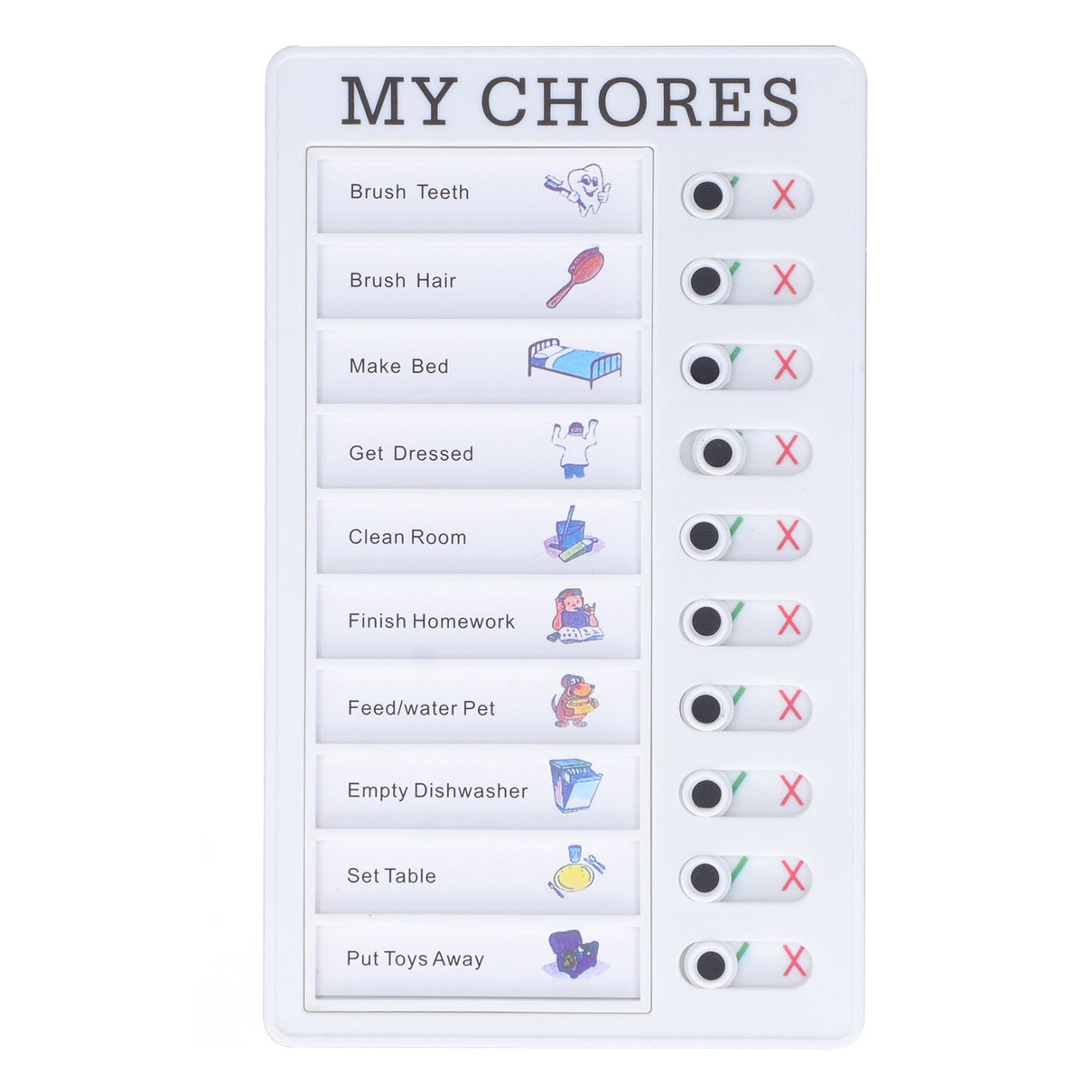Chore Chart Memo Boards Portable Detachable Message Board Feel Comfortable PVC Kids Chore Chart for Kids Learn PlanningMY CHORES