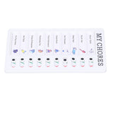 Chore Chart Memo Boards Portable Detachable Message Board Feel Comfortable PVC Kids Chore Chart for Kids Learn PlanningMY CHORES