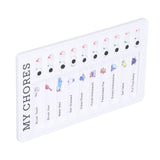 Chore Chart Memo Boards Portable Detachable Message Board Feel Comfortable PVC Kids Chore Chart for Kids Learn PlanningMY CHORES - 45-Degree Angle