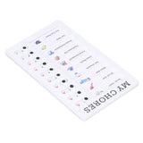 Chore Chart Memo Boards Portable Detachable Message Board Feel Comfortable PVC Kids Chore Chart for Kids Learn PlanningMY CHORES - Rear View