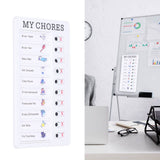 Chore Chart Memo Boards Portable Detachable Message Board Feel Comfortable PVC Kids Chore Chart for Kids Learn PlanningMY CHORES