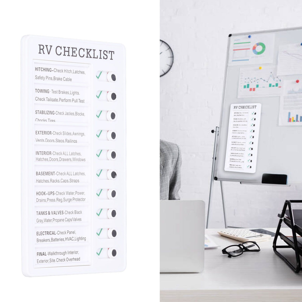Chore Chart Memo Boards Portable Detachable Message Board Feel Comfortable PVC Kids Chore Chart for Kids Learn PlanningRV CHECKLIST