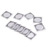 10PCS Coin Holder High Transparency Wear Resistant Environmental Acrylic Quadrate Coin Case for Coin Collection