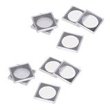 10PCS Coin Holder High Transparency Wear Resistant Environmental Acrylic Quadrate Coin Case for Coin Collection