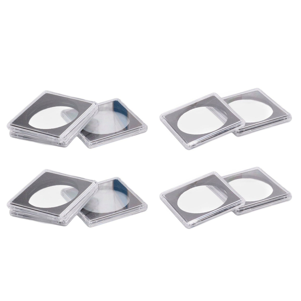 10PCS Coin Holder High Transparency Wear Resistant Environmental Acrylic Quadrate Coin Case for Coin Collection