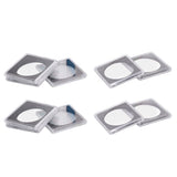 10PCS Coin Holder High Transparency Wear Resistant Environmental Acrylic Quadrate Coin Case for Coin Collection