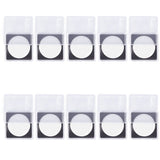 10PCS Coin Holder High Transparency Wear Resistant Environmental Acrylic Quadrate Coin Case for Coin Collection - Close-Up Angle