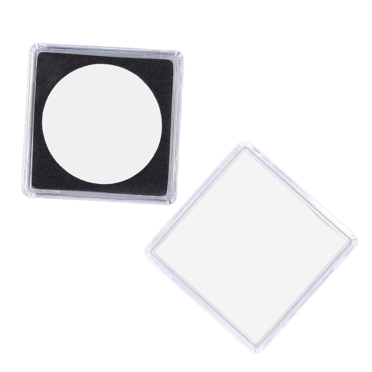 10PCS Coin Holder High Transparency Wear Resistant Environmental Acrylic Quadrate Coin Case for Coin Collection