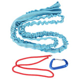 Bicycle Tow Rope Wear Resistant Shock Absorption Resilient Practical Tow Leash with Buckle Compatible with Any Bicycle - Side View