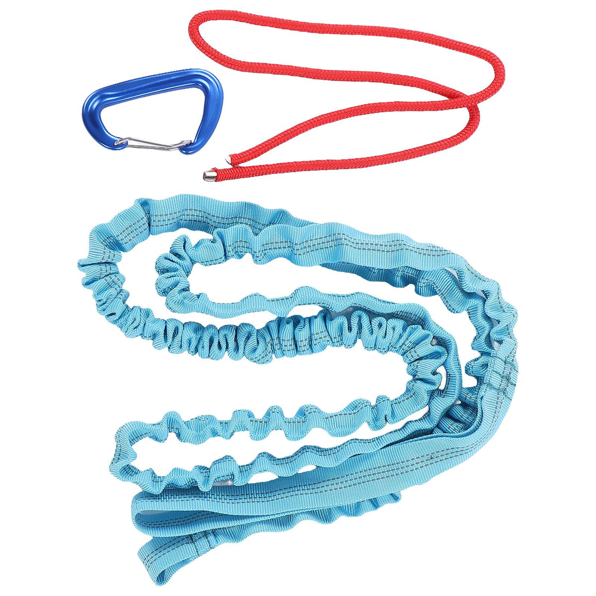 Bicycle Tow Rope Wear Resistant Shock Absorption Resilient Practical Tow Leash with Buckle Compatible with Any Bicycle