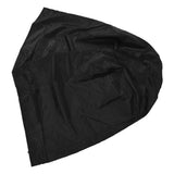 Fire Pit Cover Round Black Waterproof Dustproof Polyester Fiber Firepit Cover for Home Outdoor