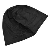 Fire Pit Cover Round Black Waterproof Dustproof Polyester Fiber Firepit Cover for Home Outdoor