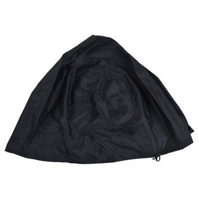 Fire Pit Cover Round Patio Outdoor Fireplace Cover Waterproof Dustproof UV Protection for All Seasons Black