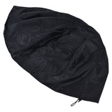 Fire Pit Cover Round Patio Outdoor Fireplace Cover Waterproof Dustproof UV Protection for All Seasons Black - 45-Degree Angle