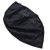 Fire Pit Cover Round Patio Outdoor Fireplace Cover Waterproof Dustproof UV Protection for All Seasons Black - Rear View