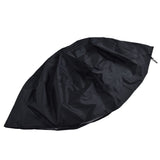 Fire Pit Cover Round Patio Outdoor Fireplace Cover Waterproof Dustproof UV Protection for All Seasons Black - Close-Up Angle
