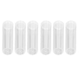 Round Clear Coin Tube Plastic Coin Storage Tubes with Cushion Sponge for 25mm / 0.98in Coins Collection