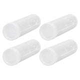 Round Clear Coin Tube Plastic Coin Storage Tubes with Cushion Sponge for 25mm / 0.98in Coins Collection