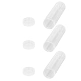 Round Clear Coin Tube Plastic Coin Storage Tubes with Cushion Sponge for 25mm / 0.98in Coins Collection - Extra Image