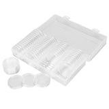 Clear Coin Storage Box 60 Pieces 41mm Coin Capsules Coin Collection Container Box for Coin Collector - Rear View
