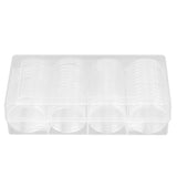 Clear Coin Storage Box 60 Pieces 41mm Coin Capsules Coin Collection Container Box for Coin Collector