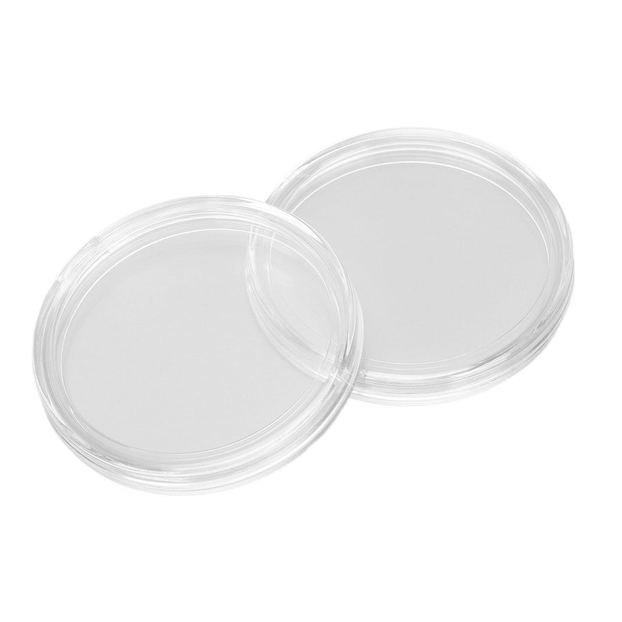 Clear Coin Storage Box 60 Pieces 41mm Coin Capsules Coin Collection Container Box for Coin Collector