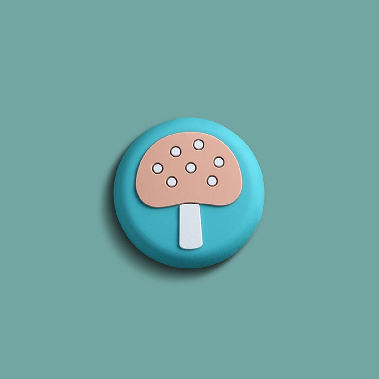 Cartoon Door Handle Stopper Bumpers Buffer Wall Protectors Doorknob Crash Pad Self Adhesive Design for HomeMushroom Pattern