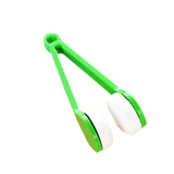 Portable Eyeglass Cleaner Brush Soft Sun Glasses Cleaning Clip Eyeglasses Cleaning Tool for OutdoorGreen