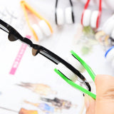Portable Eyeglass Cleaner Brush Soft Sun Glasses Cleaning Clip Eyeglasses Cleaning Tool for OutdoorGreen - Side View