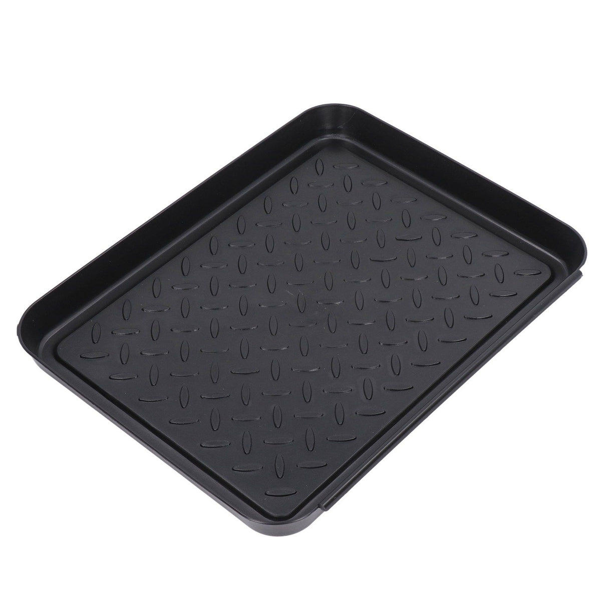 Shoe Tray Durable Plastic Space Saving 3 Interlocking Design Wide Application Stable Boot Tray for Home Office Hotel