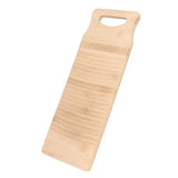 Bamboo Washboard Wooden Color Approx 19.7in Long Thickened Natural Bamboo Wear Resistant Sturdy Durable Wash Board - Close-Up Angle
