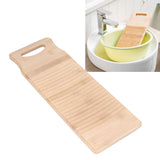 Bamboo Washboard Wooden Color Approx 19.7in Long Thickened Natural Bamboo Wear Resistant Sturdy Durable Wash Board - Extra Image