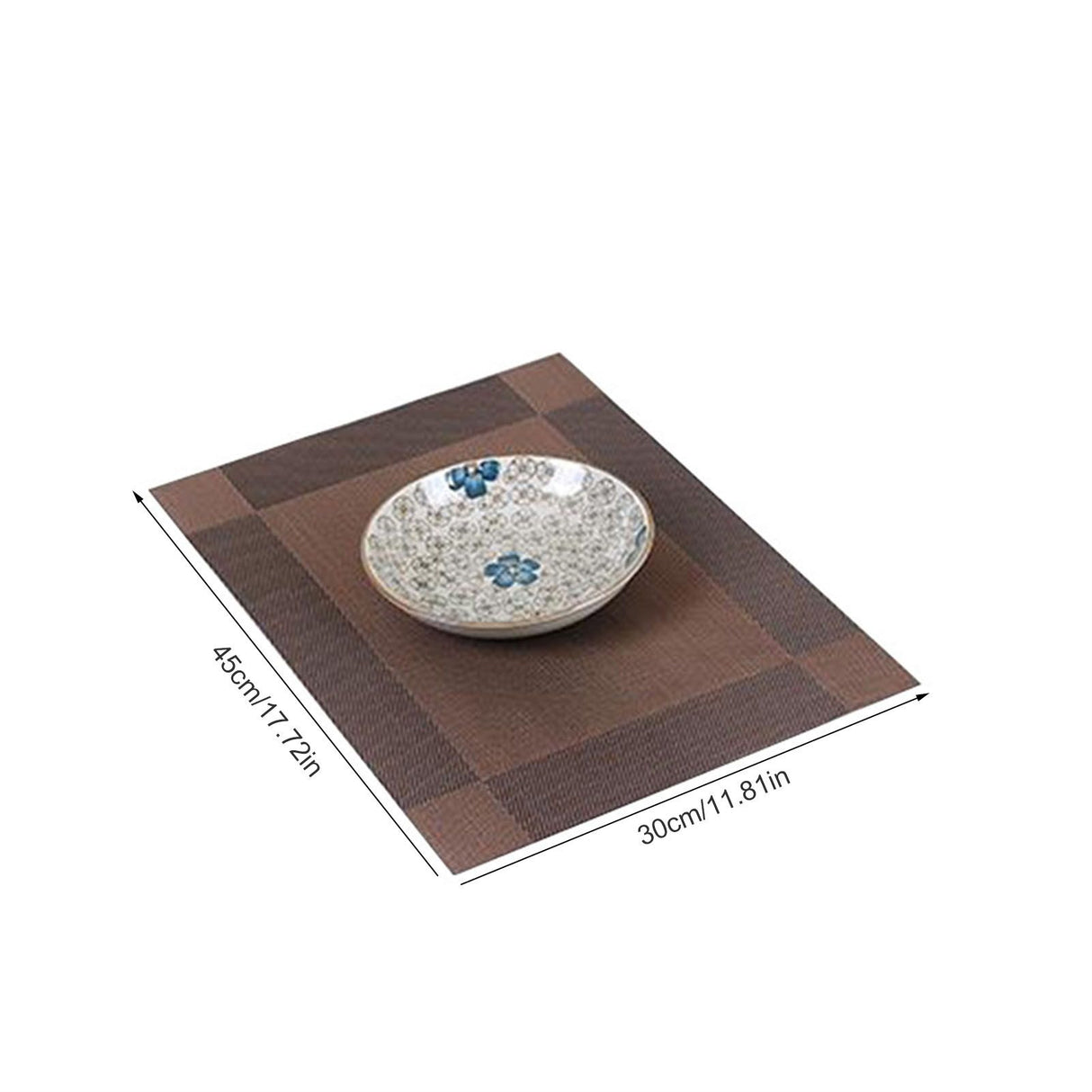 45x30cm Placemat Nonslip Heat Insulation Washable Quick Dry Mat for Kitchen Dining Table