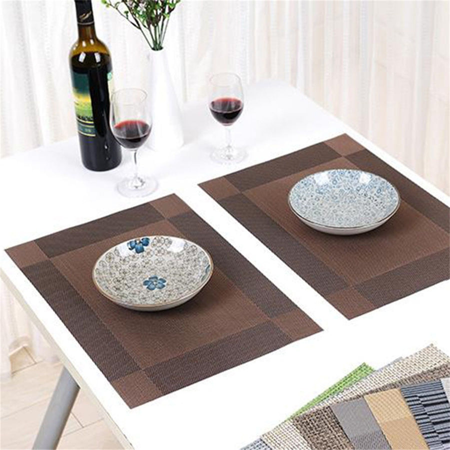 45x30cm Placemat Nonslip Heat Insulation Washable Quick Dry Mat for Kitchen Dining Table