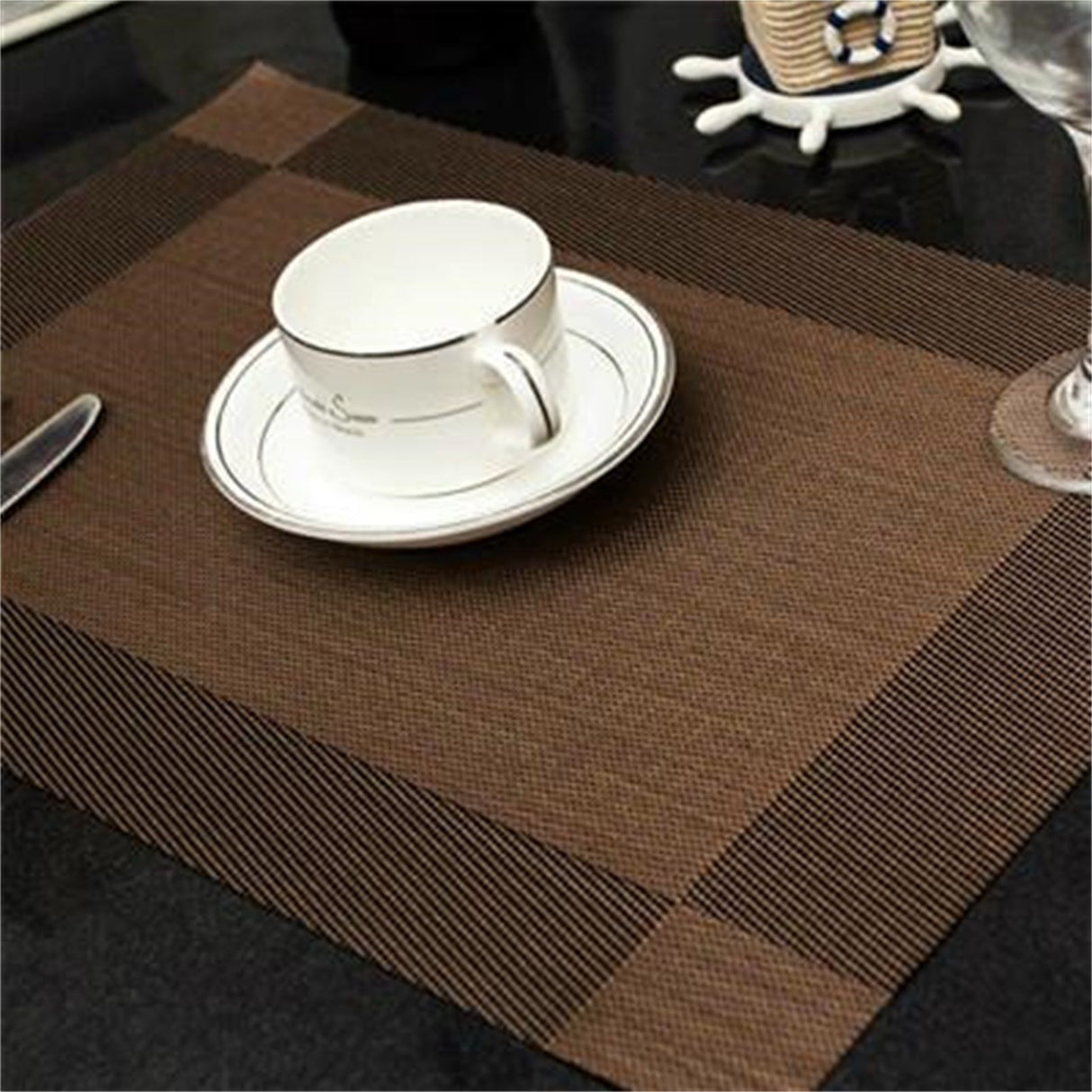 45x30cm Placemat Nonslip Heat Insulation Washable Quick Dry Mat for Kitchen Dining Table