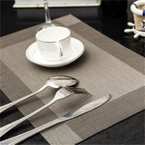 45x30cm Placemat Nonslip Heat Insulation Washable Quick Dry Mat for Kitchen Dining Table - Side View
