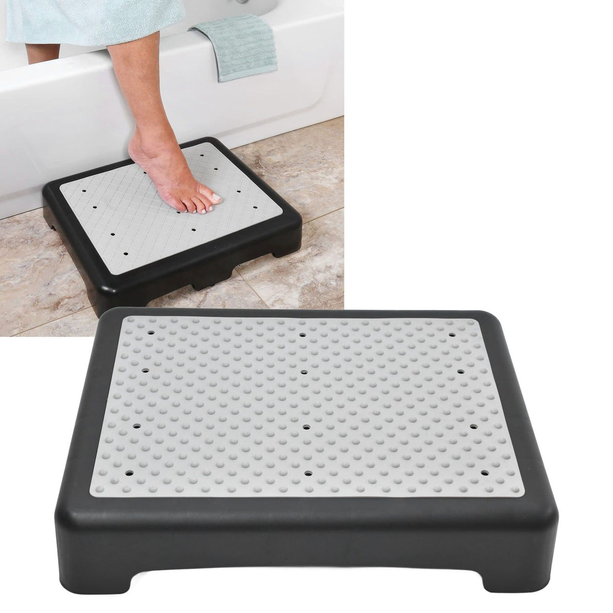 Anti Slip Half Step Stackable Elderly Half Step Outdoor Riser Step Stool for Household Garden