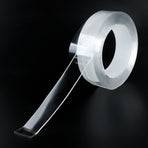 Double Sided Tape Approx 0.08in Thickened Double Sided Reusable Transparent Wide Application Adhesive Tape