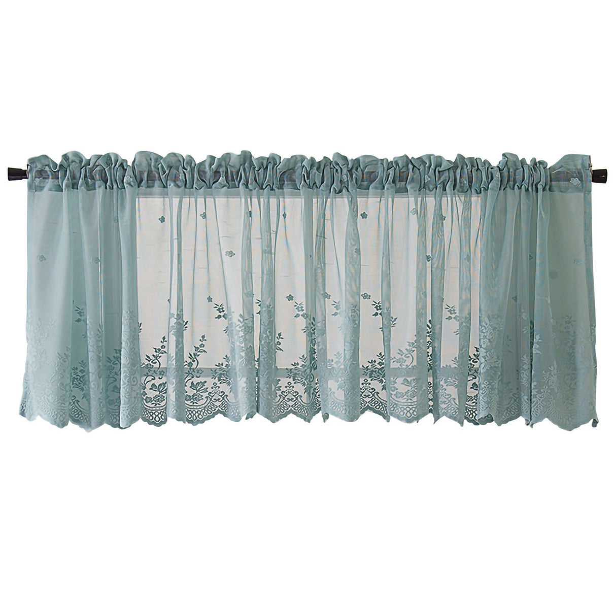 Blackout Short Window Valance Curtains Darkening Privacy Curtains Tiers for Bathroom Kitchen Bedroom Small Windows