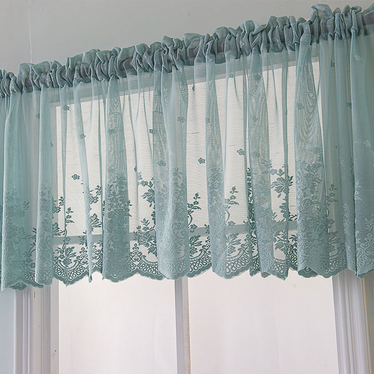 Blackout Short Window Valance Curtains Darkening Privacy Curtains Tiers for Bathroom Kitchen Bedroom Small Windows