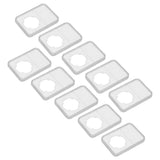 10PCS Coin Holder Transparent Design Wear Resistant Environmental Coin Protective Box for Coin Collection