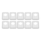 10PCS Coin Holder Transparent Design Wear Resistant Environmental Coin Protective Box for Coin Collection - 45-Degree Angle