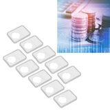 10PCS Coin Holder Transparent Design Wear Resistant Environmental Coin Protective Box for Coin Collection - Extra Image